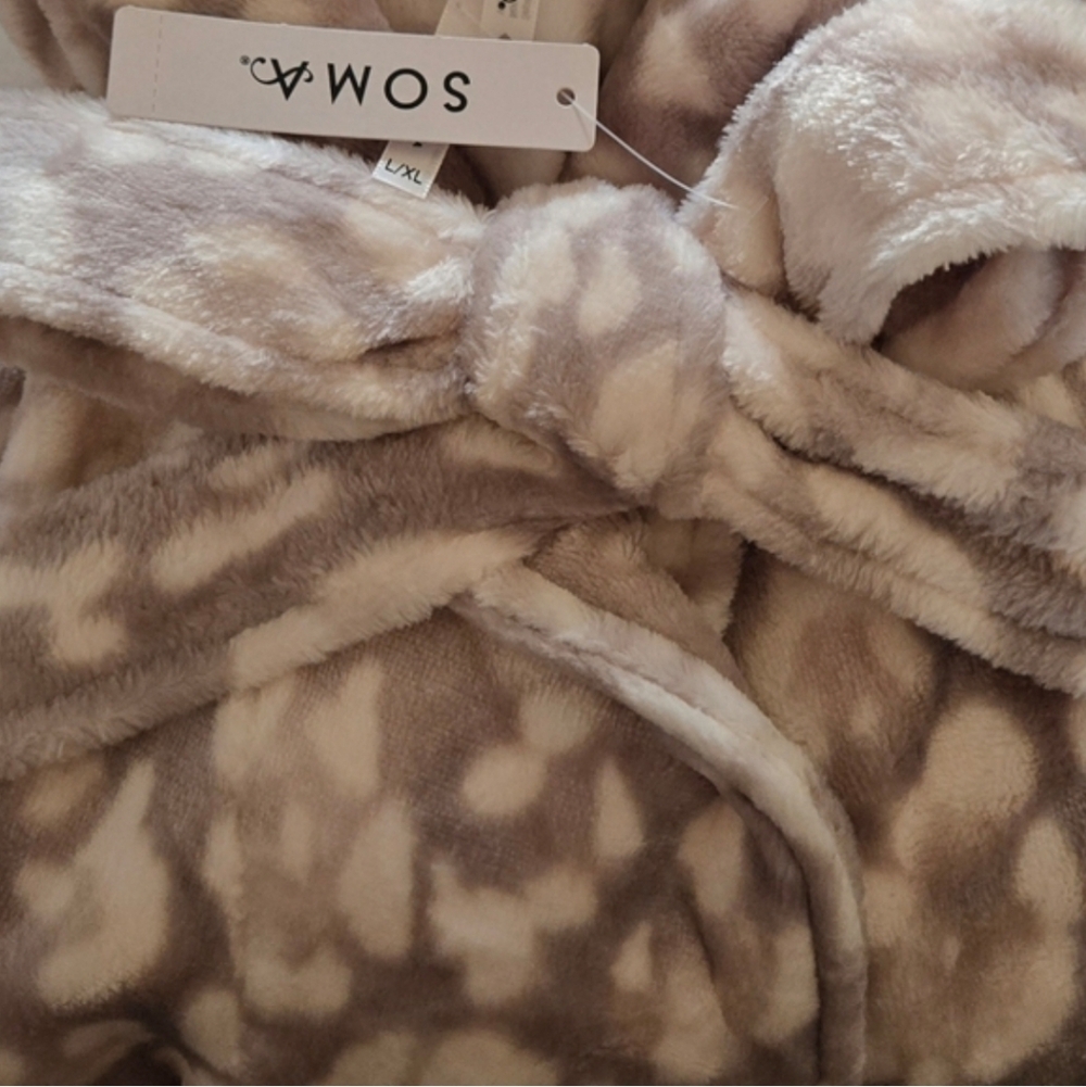 Soma Robe Leopard Jaquar Spots Luxury L/XL NWT 🤎RETAIL $84- - Picture 4 of 8
